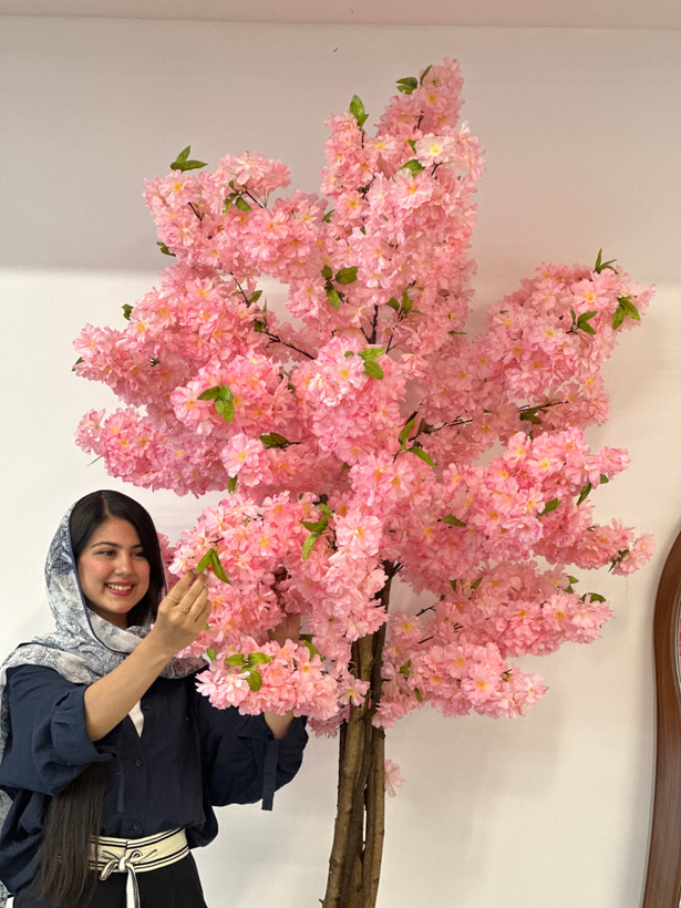 درختچه مصنوعی شکوفه ارتفاع 2 متر