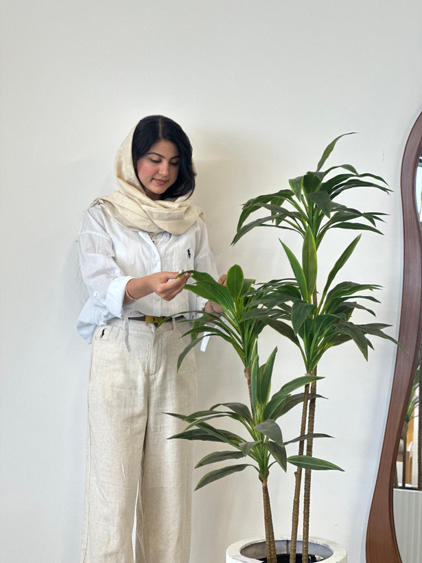 درختچه مصنوعی یوکا ۴ تنه ۱۴۰ سانتی